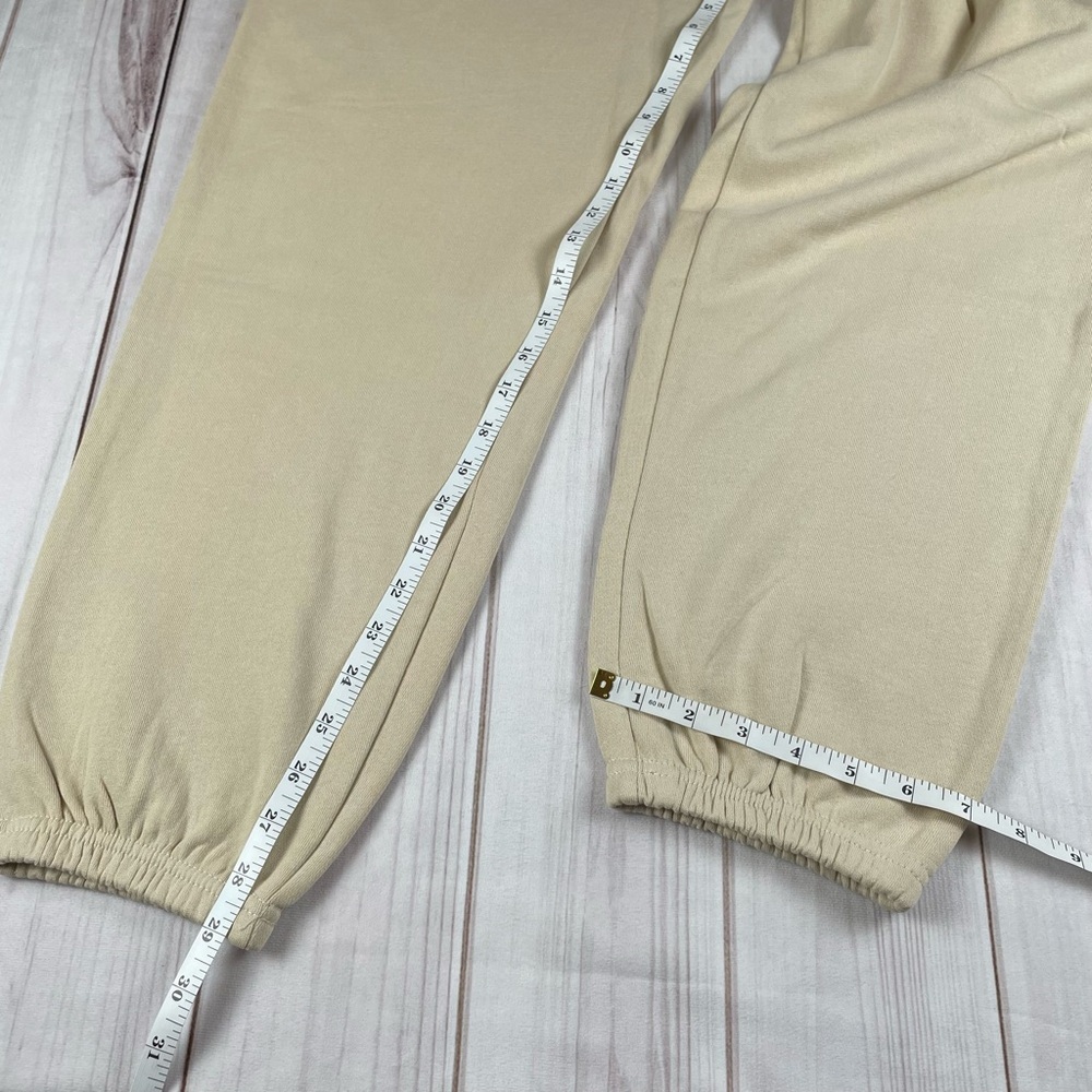 NWT Seek Discomfort Sweatpants Men’s XXL Tan Organic Cotton Relaxed Streetwear - Picture 11 of 13